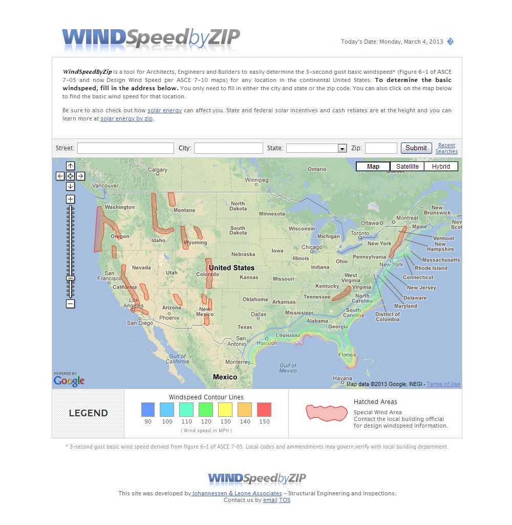 Wind Speed By Zip