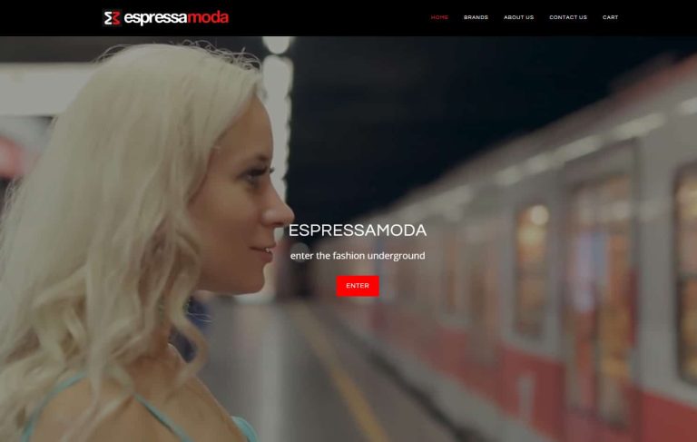 Espressa Moda website design by Wyldesites
