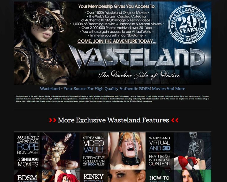 Wasteland 2016 adult website design by Wyldesites